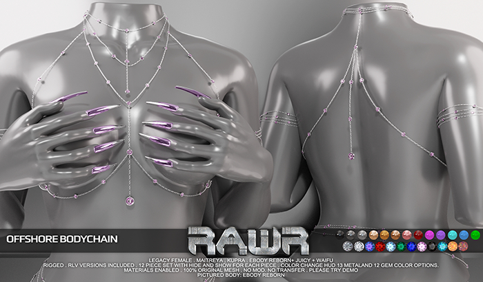 RAWR! Offshore Bodychain (add me)