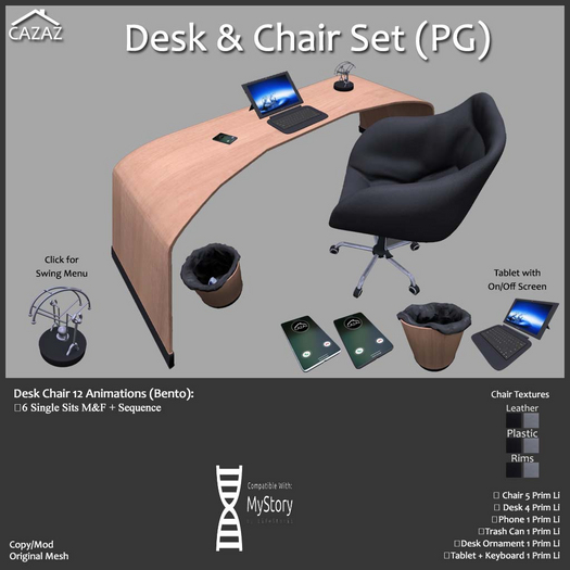 {Cazaz} Desk Set (PG)