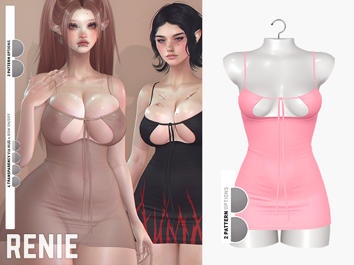 RENIE : ARIA DRESS - BABY PINK