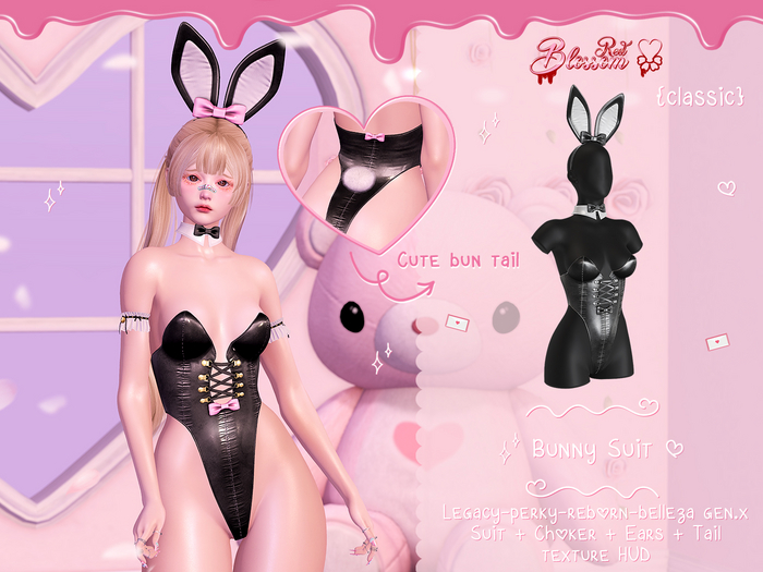 { Red Blossom } Bunny Suit { CLASSIC }
