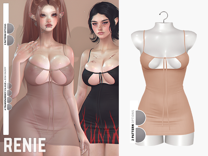 RENIE : ARIA DRESS - NUDE