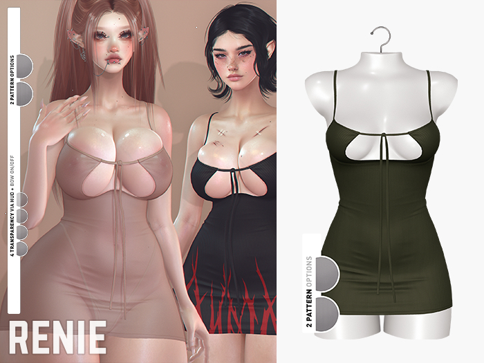 RENIE : ARIA DRESS - OLIVE