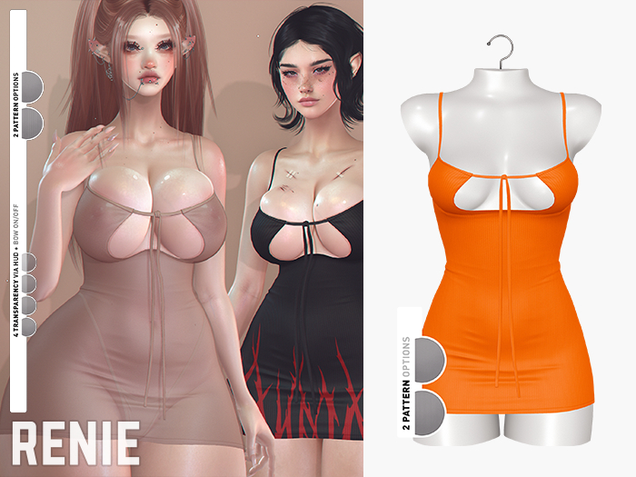 RENIE : ARIA DRESS - ORANGE