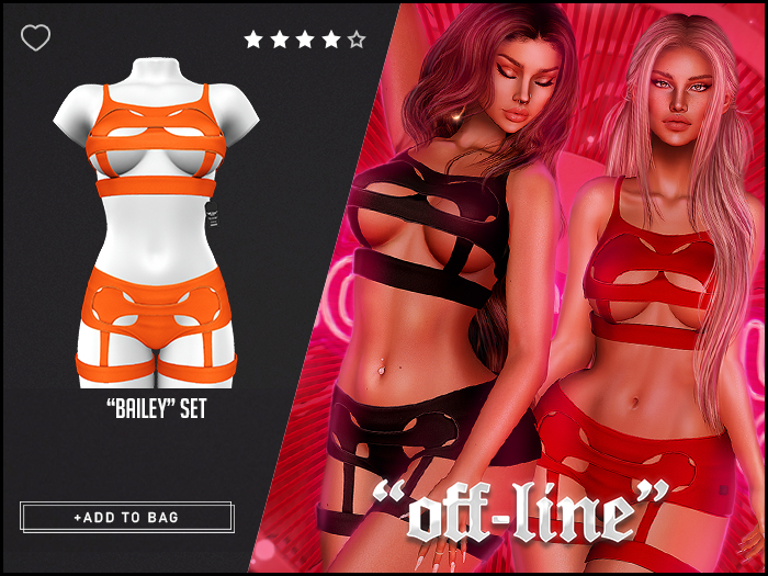 "Off-Line" x "Bailey" Set / Tangerine
