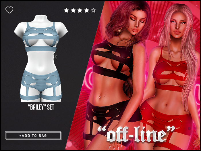 "Off-Line" x "Bailey" Set / Sky