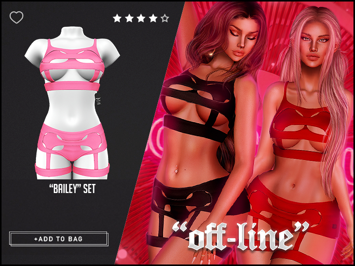 "Off-Line" x "Bailey" Set / Rose