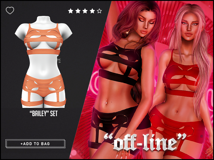 "Off-Line" x "Bailey" Set / Peach