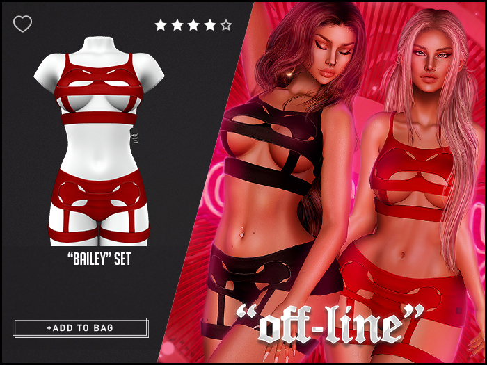 "Off-Line" x "Bailey" Set / Cherry