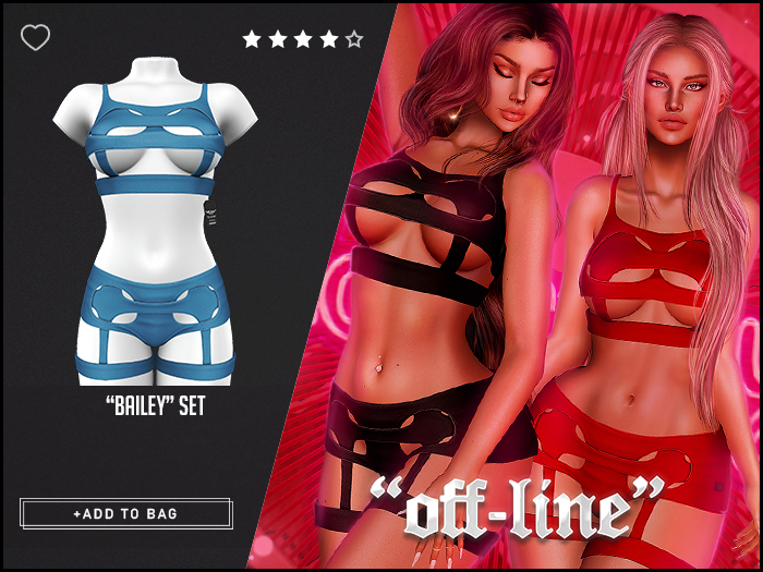 "Off-Line" x "Bailey" Set / Blue
