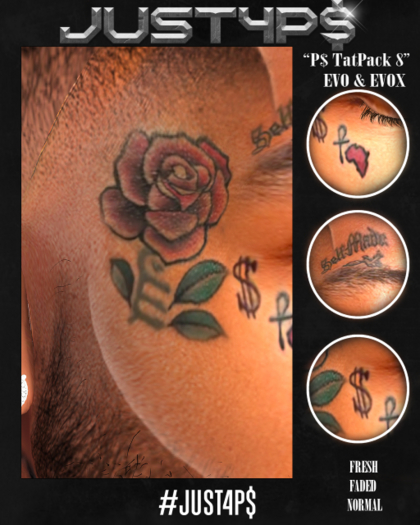 #Just4P$ "P$ Tat Pack 8" EVO & EVOX