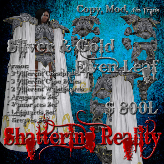 Shattering Reality: Elven Leaf Armor (Silver & Gold)(Male)