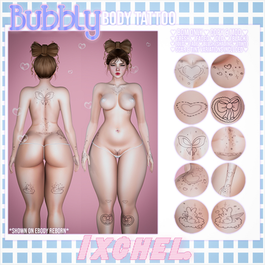 IXCHEL. - Bubbly Body Tattoo