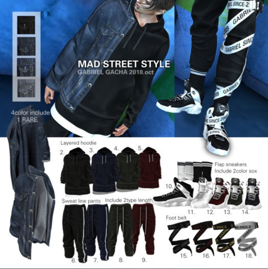 5.::GB:: Layered hoodie / RED BELLEZA