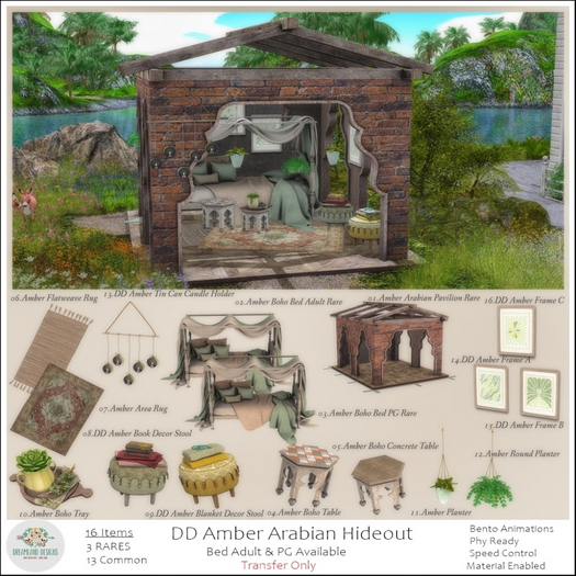 01.Amber Arabian Pavilion Boxed RARE