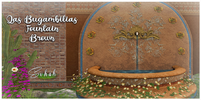 EVH LAS BUGAMBILIAS BING FOUNTAIN BROWN