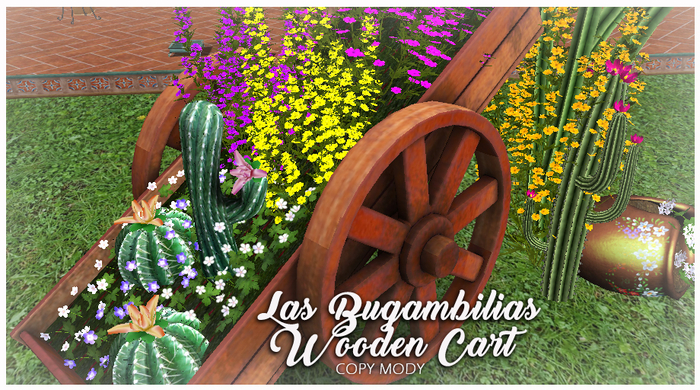EVH LAS BUGAMBILIAS Wooden Cart: