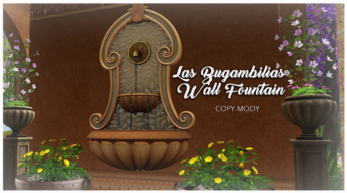 EVH LAS BUGAMBILIAS Wall Fountain