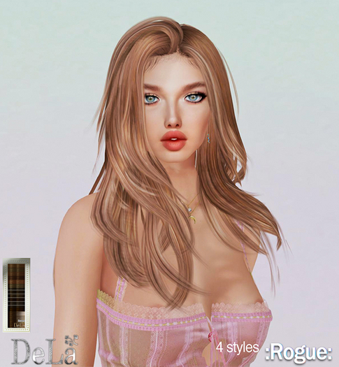 =DeLa*= Mesh Hair "Rouge" Browns