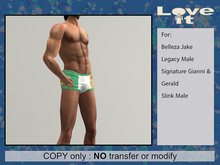 Men’s Swimming Trunks/ Underpants / Shorts - Jake - Gianni - Geralt - Slink - Legacy - Irish Flag