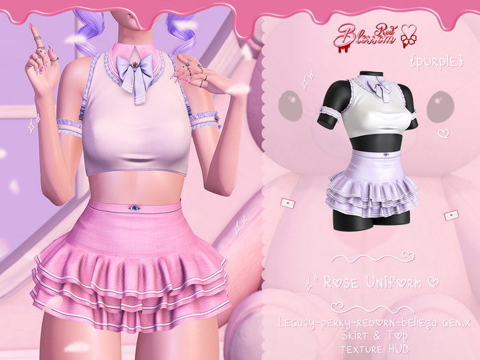 { Red Blossom } Rose Uniform { PURPLE }