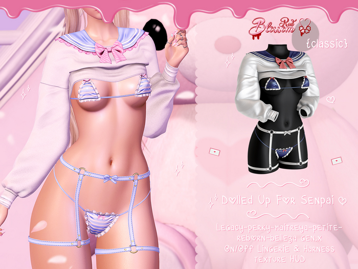 { Red Blossom } Dolled Up For Senpai { CLASSIC }