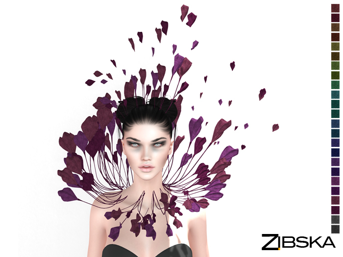 Zibska ~ Sigal color change headpiece and collar