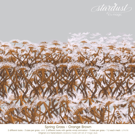 Stardust - Spring Grass - Orange Brown