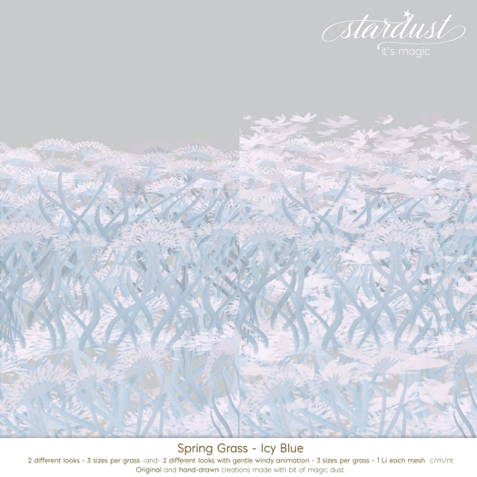 Stardust - Spring Grass - Icy Blue