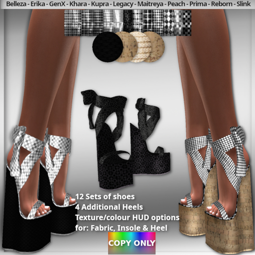 *DCDF* Orchid Heels: Check Mate