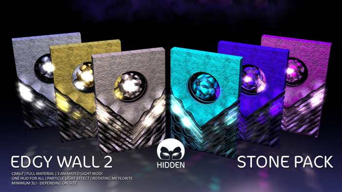 HIDDEN :: Edgy Wall 2 :: STONE PACK ::