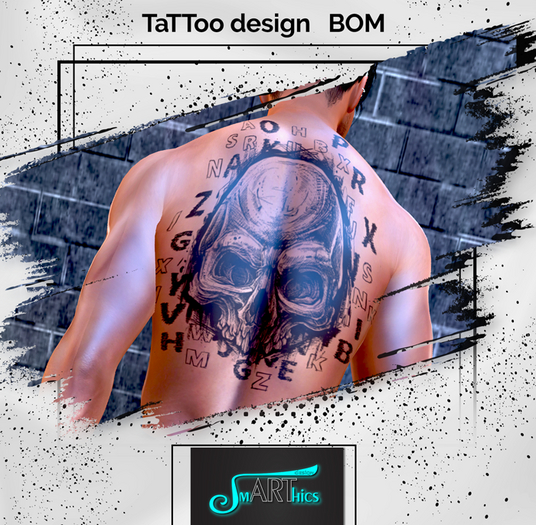 ..::Smarthics Design::..  Skull Letters Back add
