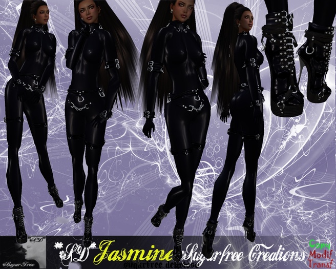 **SD**-XX Jasmine Outfit Extreme Outfit ( Black Blue Night Suit )