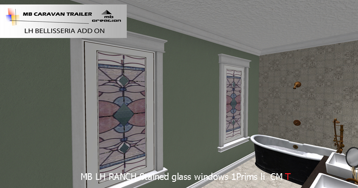 MB LH RANCH Stained glass windows box