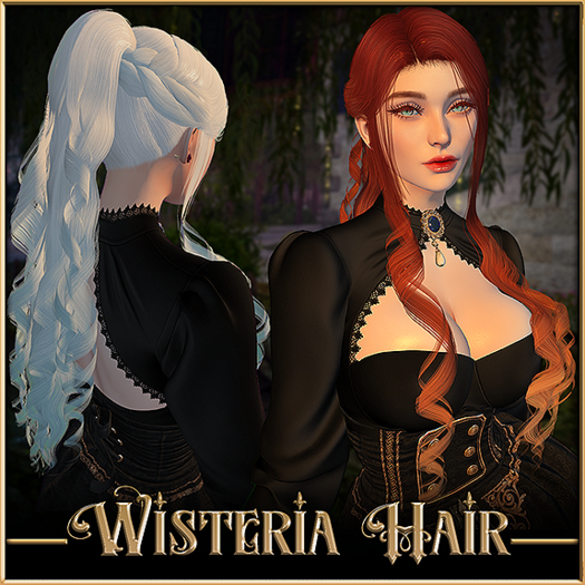 Second Life Marketplace - Raven Bell - Wisteria Hair [All 3]