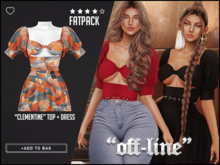 "Off-Line" x "Clementine" Dress / Fatpack