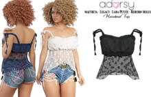 adorsy - Karolina Top Black - Maitreya/Legacy/Lara Petite/Reborn-Rolls