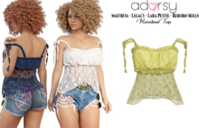 adorsy - Karolina Top Yellow - Maitreya/Legacy/Lara Petite/Reborn-Rolls