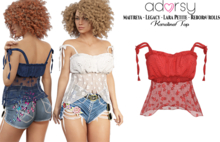 adorsy - Karolina Top Red - Maitreya/Legacy/Lara Petite/Reborn-Rolls
