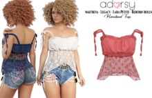 adorsy - Karolina Top Coral - Maitreya/Legacy/Lara Petite/Reborn-Rolls