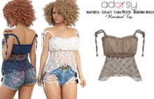 adorsy - Karolina Top Brown - Maitreya/Legacy/Lara Petite/Reborn-Rolls