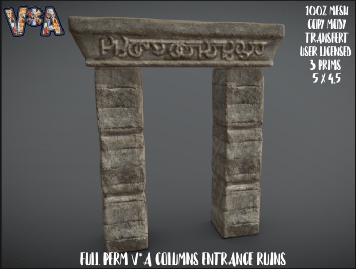 FULL PERM V*A COLUMNS ENTRANCE RUINS