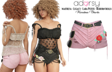 adorsy - Karolina Shorts Pink - Maitreya/Legacy/Lara Petite/Reborn-Rolls