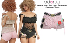 adorsy - Karolina Shorts Soft Pink - Maitreya/Legacy/Lara Petite/Reborn-Rolls