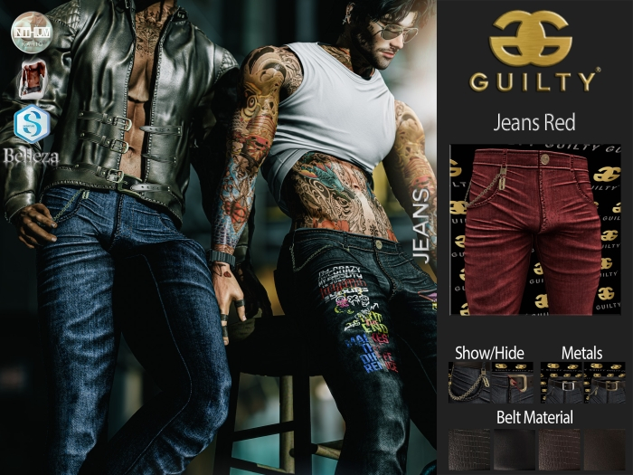 Guilty 129 Nevermind Jeans-06 Red