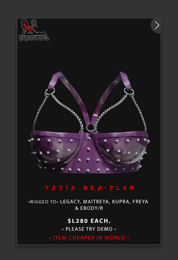 P.D - Tatia Bra - PLUM {ADD ME}