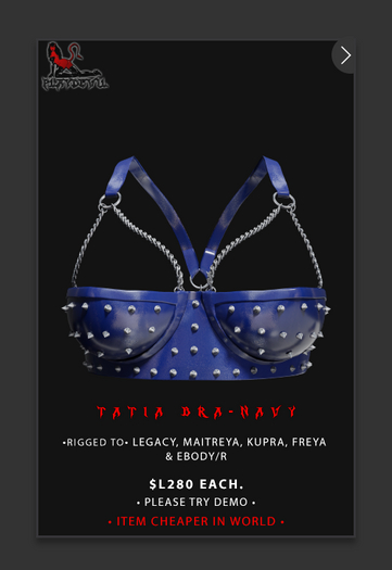 P.D - Tatia Bra - NAVY {ADD ME}