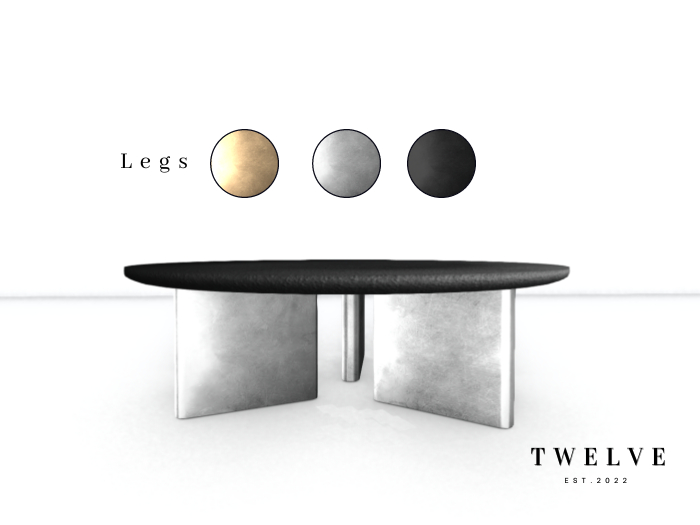 TWELVE - Serbas Table - Black Concrete