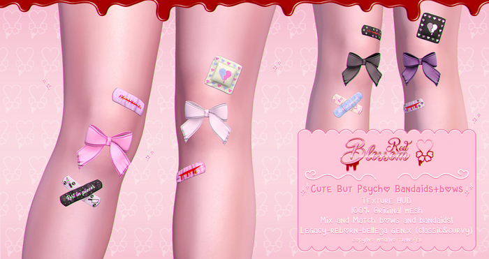 { Red Blossom } Cute But Psycho Bandaids