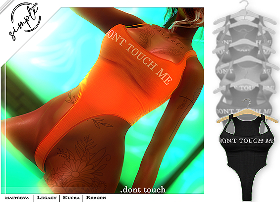 [simpleCUTE] Dont Touch - Black