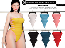 Addams "Joselyn" Strapless Bodysuit -Maitreya,Belleza,Slink #FATPACK